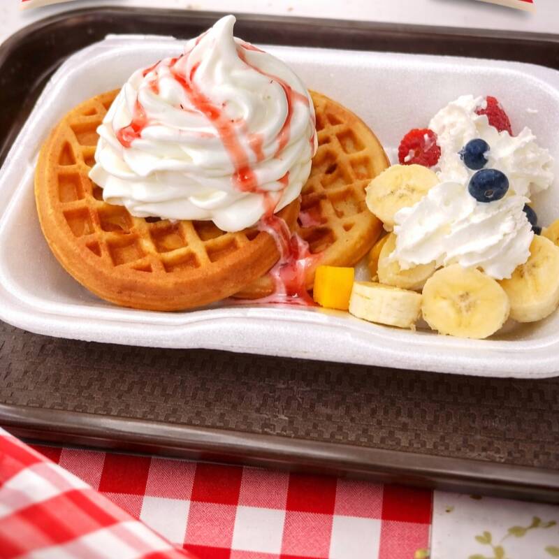 Waffle frutal
