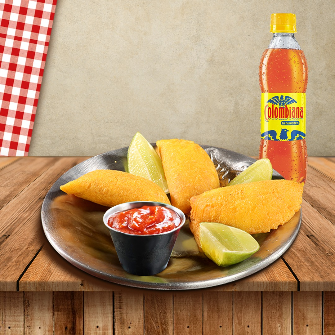 Trío de Empanadas + Gaseosa 400 Ml