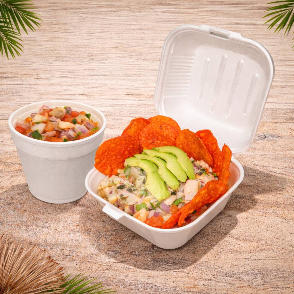 ½ Litro Ceviche + Tosticeviche Flaming Hot