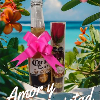 Corona+4chocoltes+rosa felicci