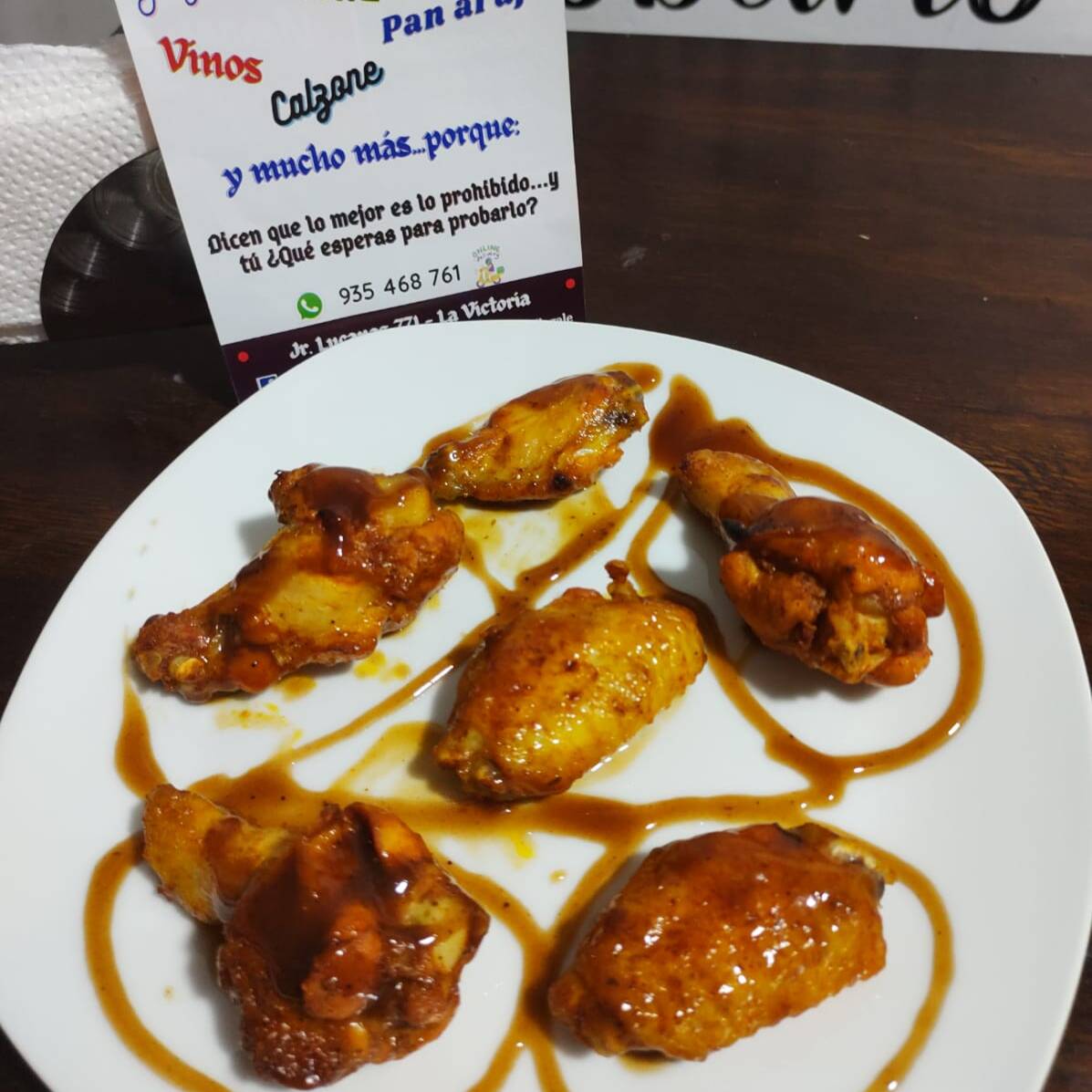 6 Unidades de Alitas BBQ