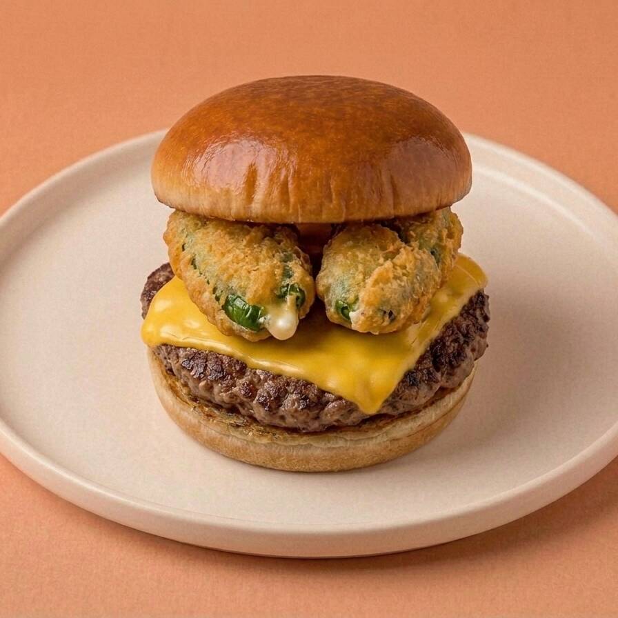Hamburguesa Poppers
