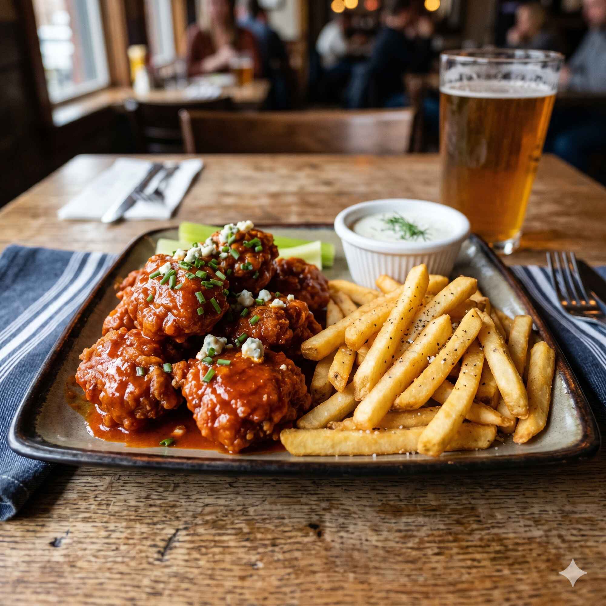 Orden De Boneless Con Papas!🍟🍗