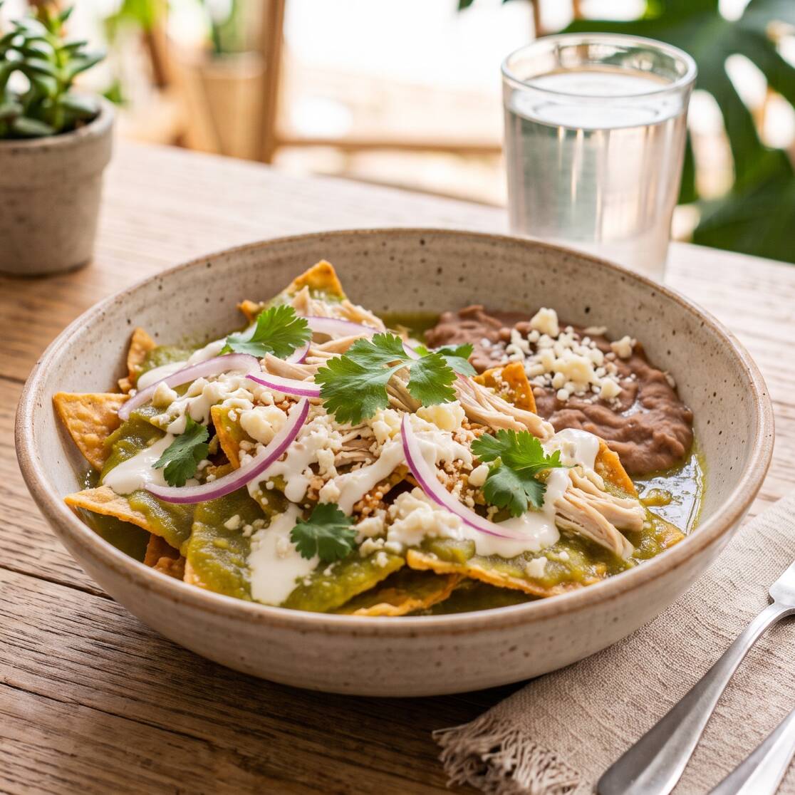 Chilaquiles Verdes Pollo