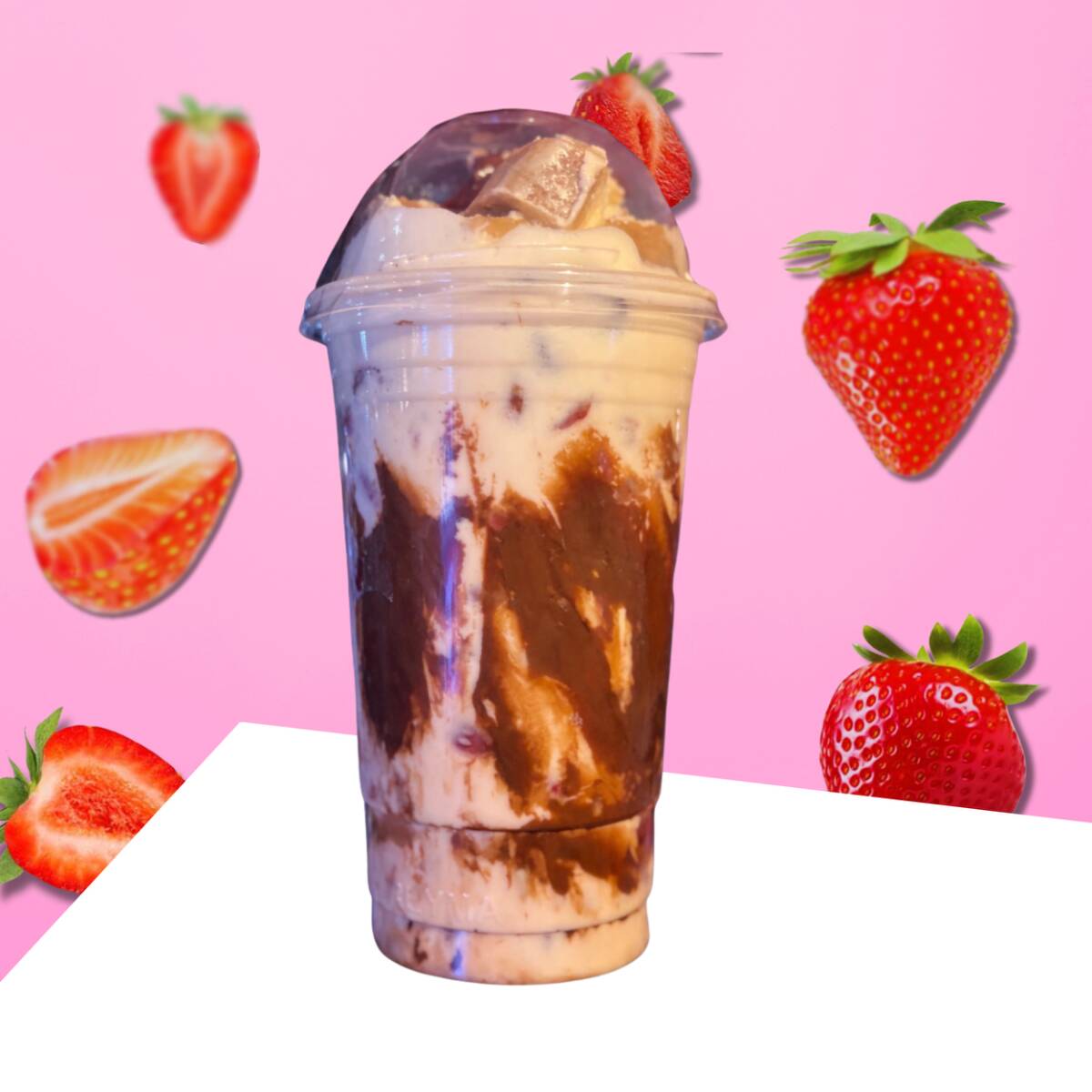 FRESAS CON CREMA GRANDE