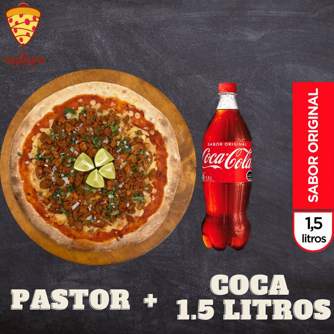 Pizza al Pastor + Coca Cola 1.5 L