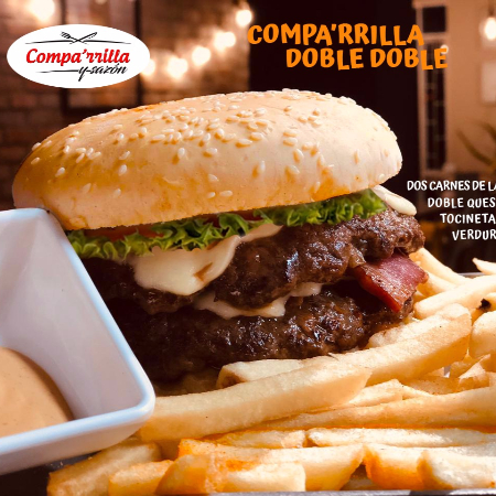 Hamburguesa Comparrilla Doble Doble