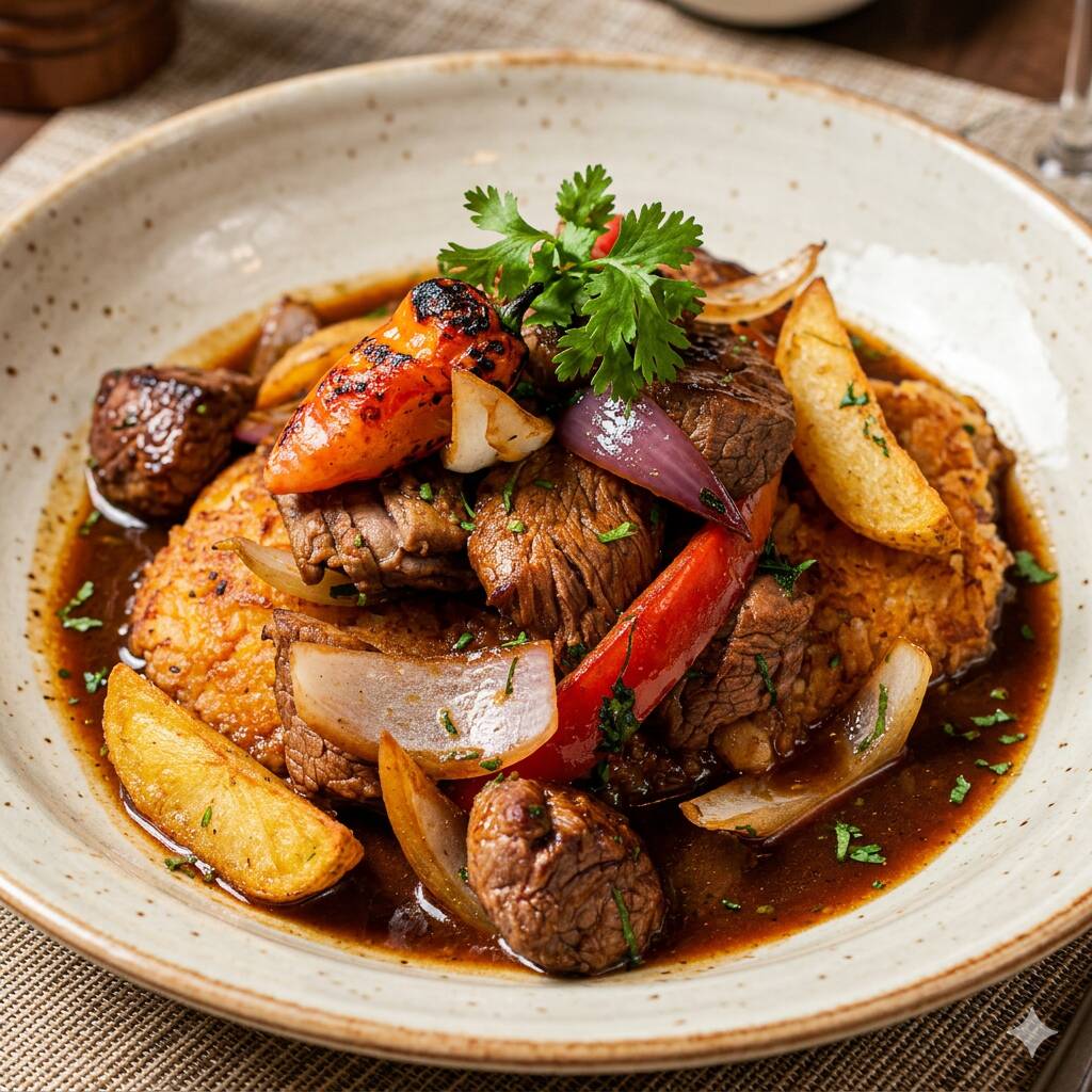 Tacu Tacu con Lomo Saltado