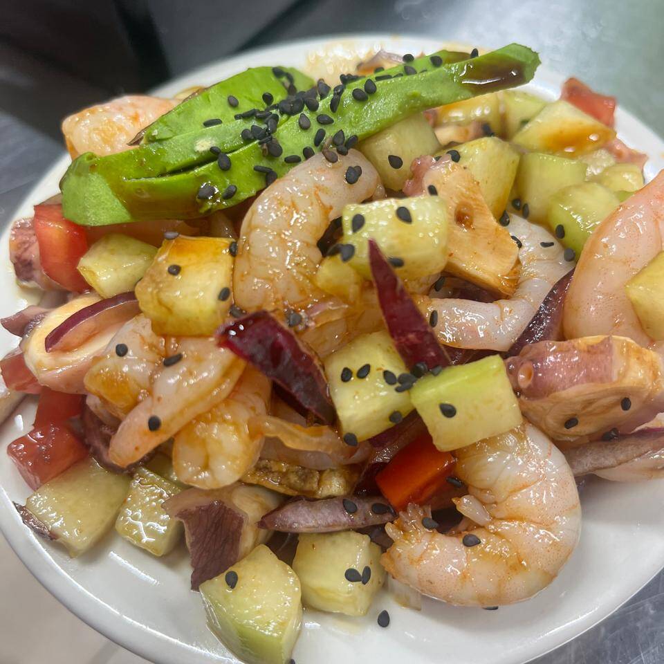Camaron con Pulpo