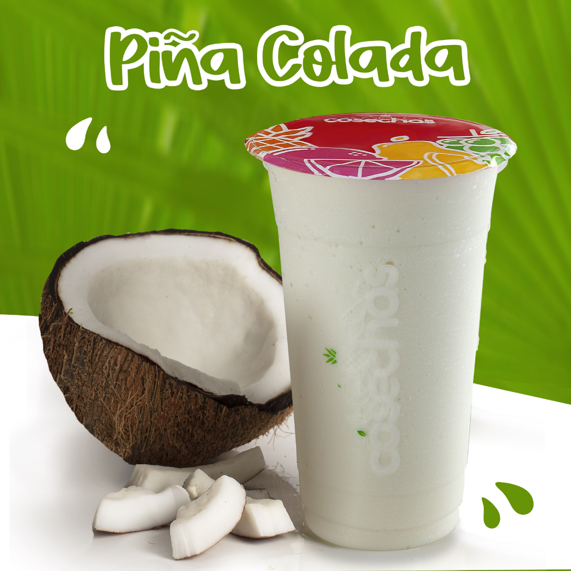 Abacaxi, creme de coco, coco ralado, sorvete e leite formam uma combinação marcante, com textura cremosa e sabor tropical.
