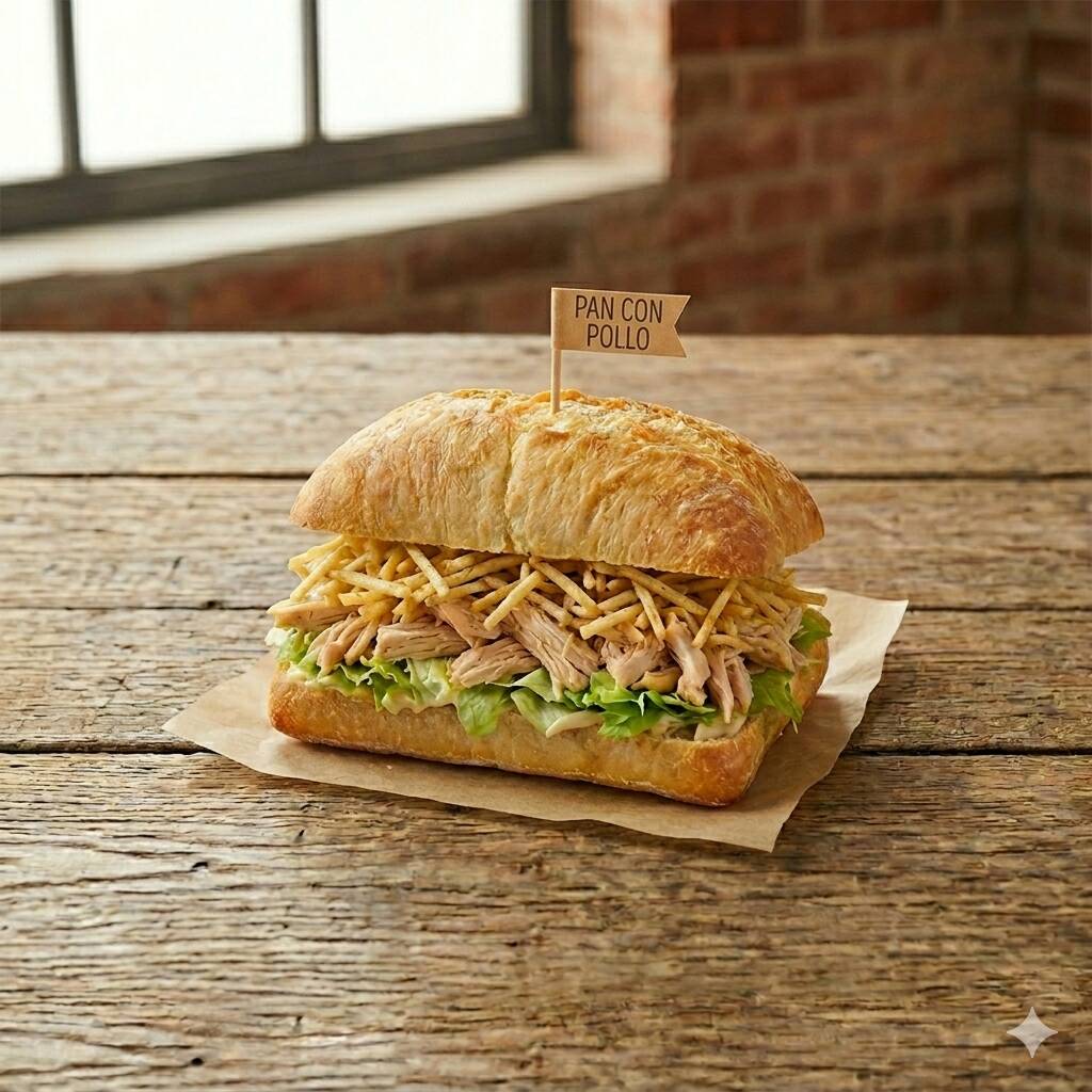 PAN CON POLLO