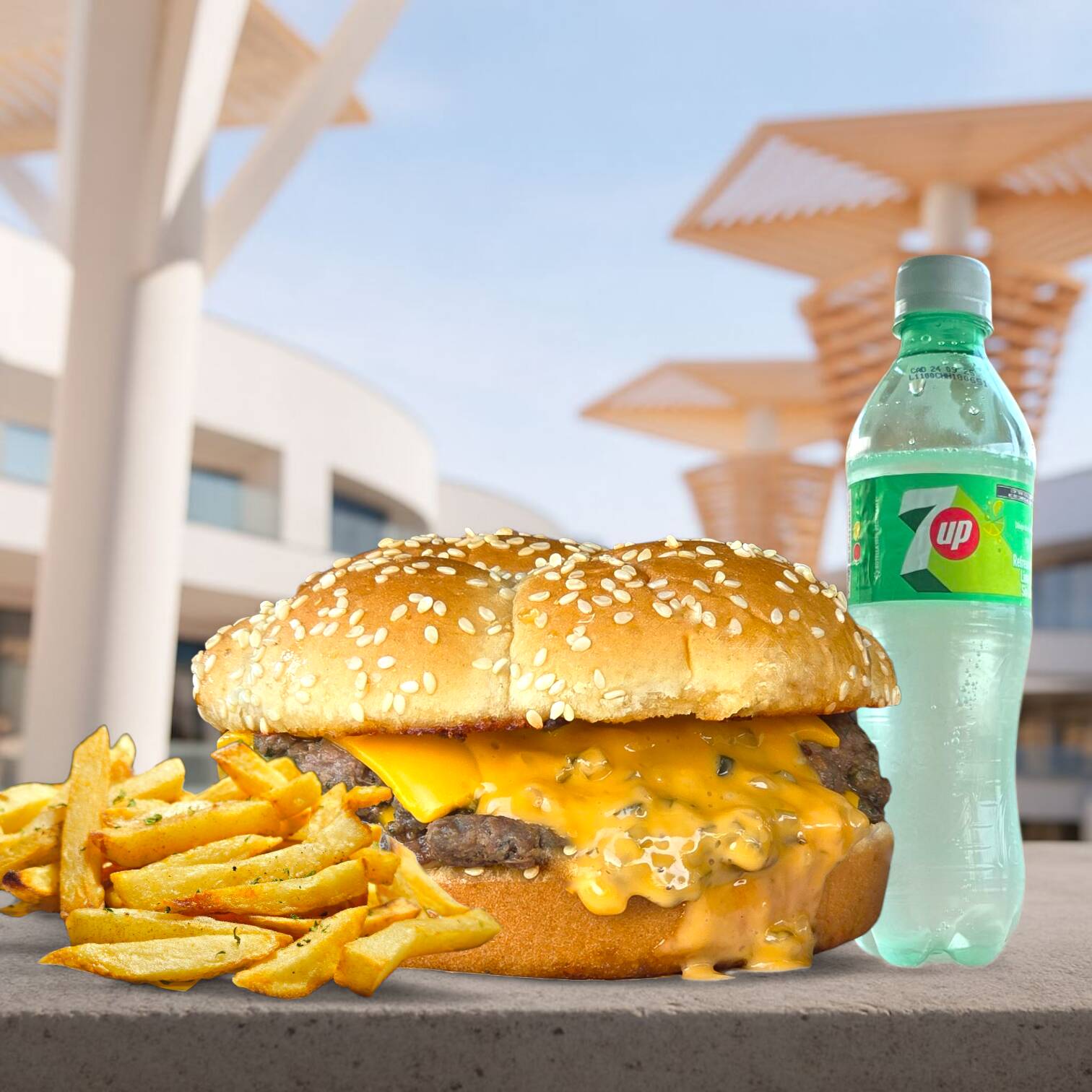 Combo American Cheeseburger -  🍔+🍟+🥤