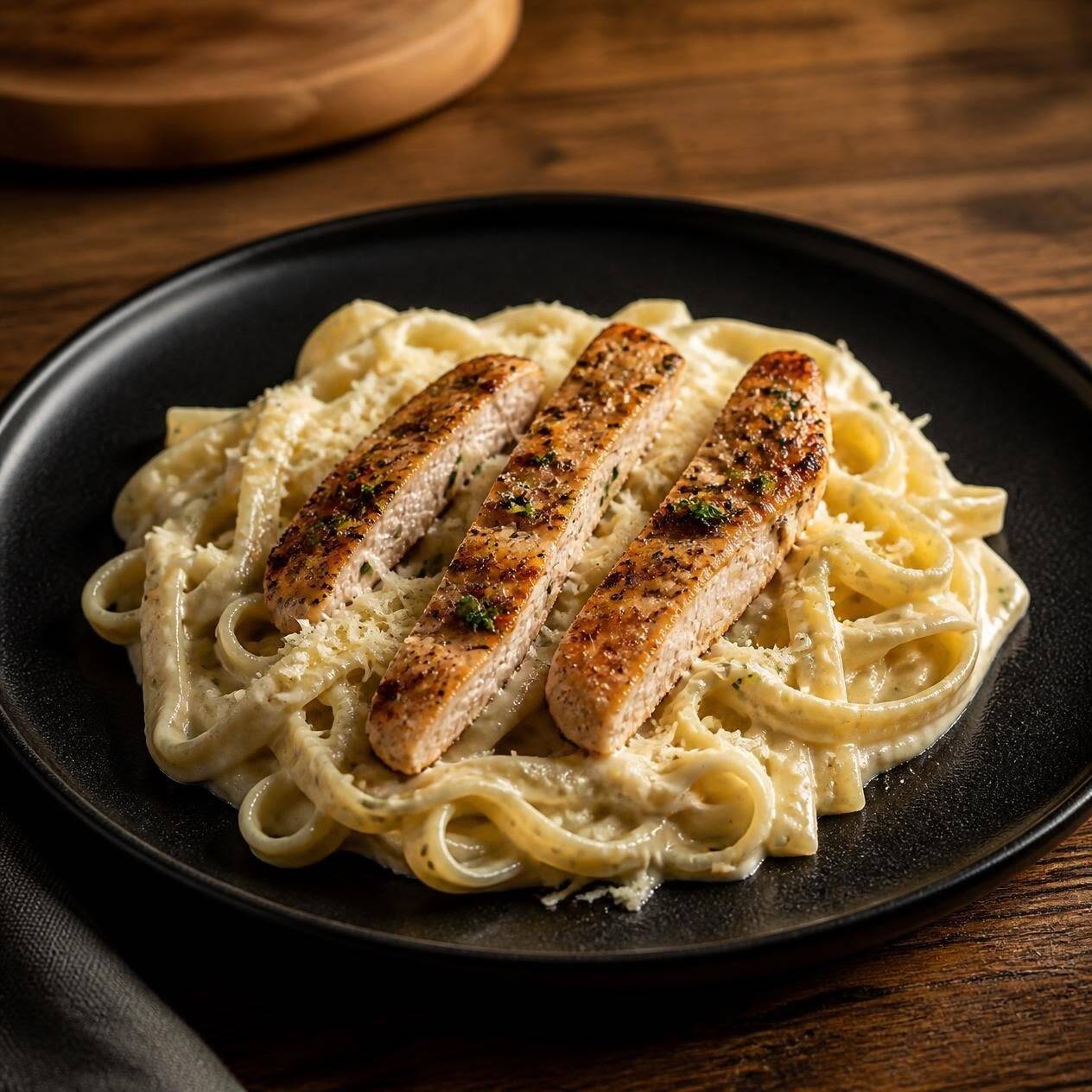 CLASICO FETTUCCINE ALFREDO CON POLLO