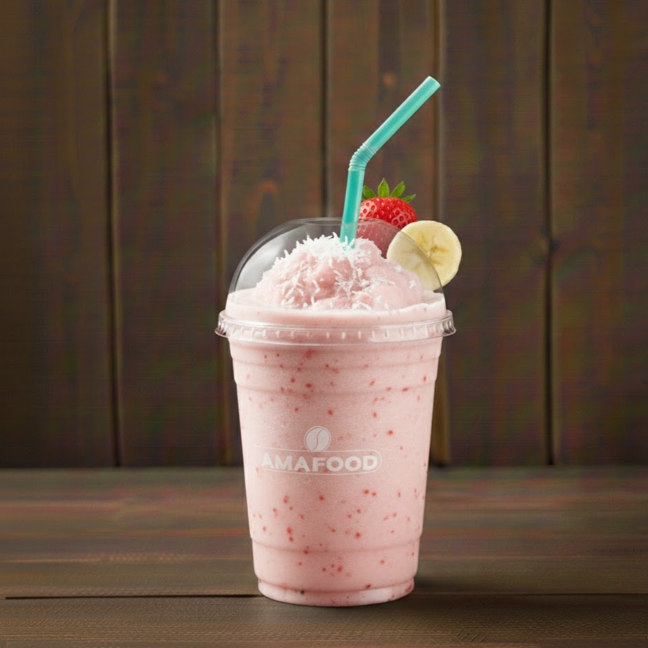 Batido de Fresa,Banano y Coco 22 Oz