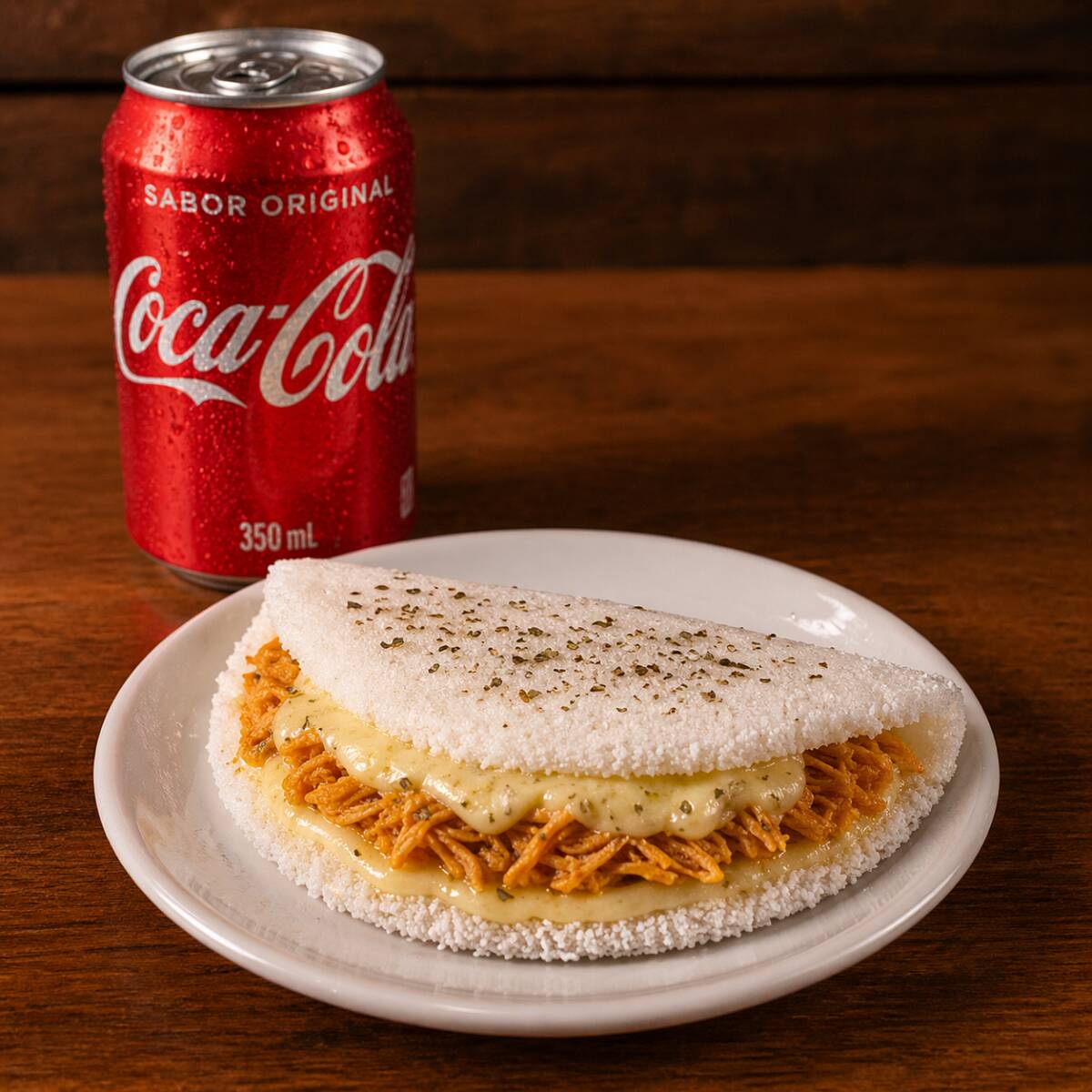 Tapioca Com Massa 100% Artesanal, Preparada Na Hora E Recheada Com Sabores À Sua Escolha, Acompanhada De 1 Refrigerante Gelado. Sabor E Praticidade No Combo Perfeito Para Qualquer Hora Do Dia!