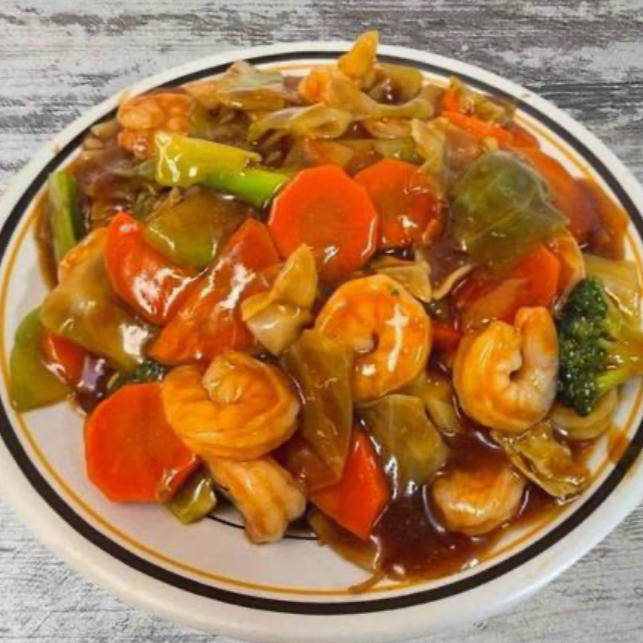 Chop Suey en Salsa con Camarón (ENTERO)