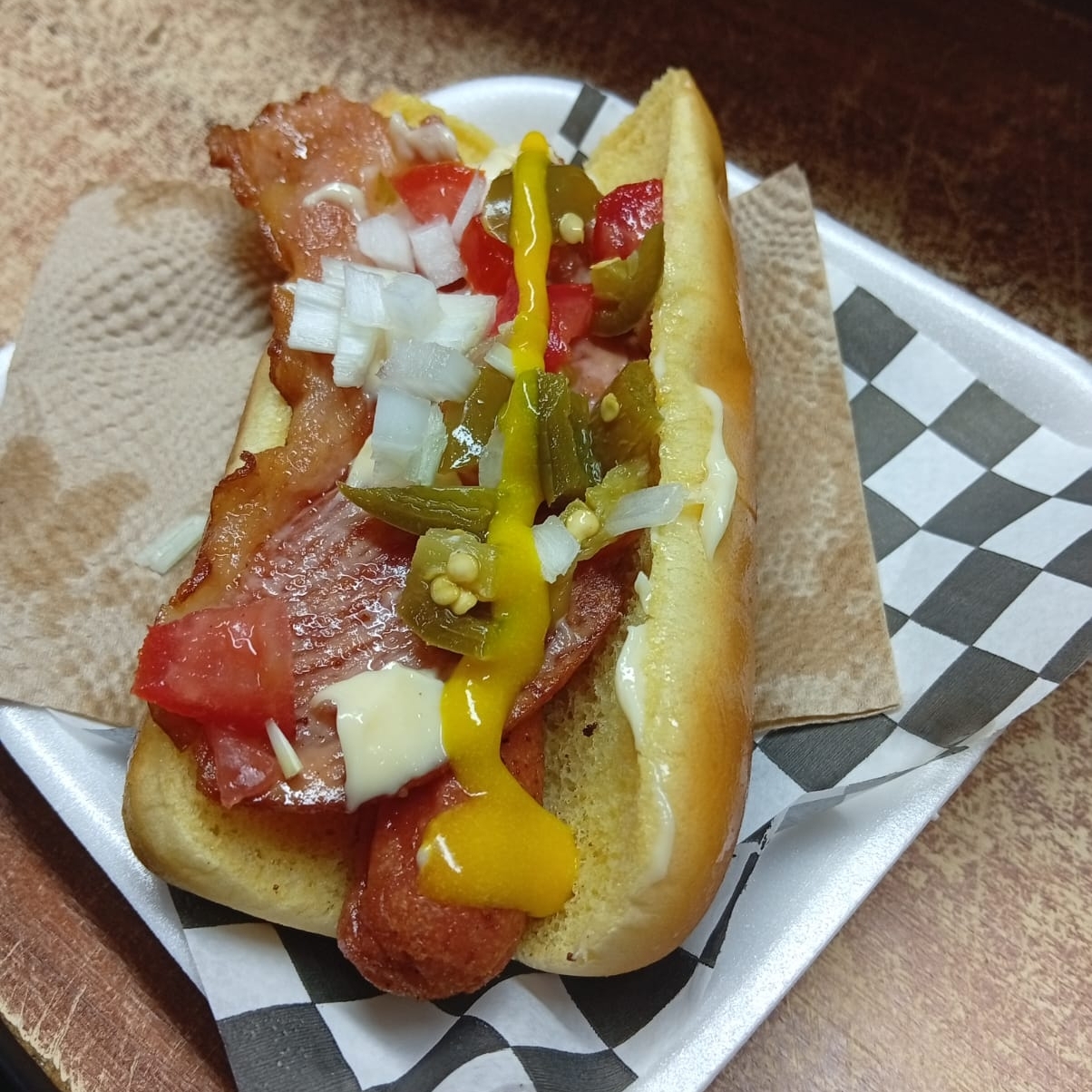 1 HOT DOG CON TOCINO