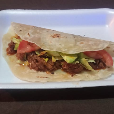 Taco de Harina de Chicharrón Prensado
