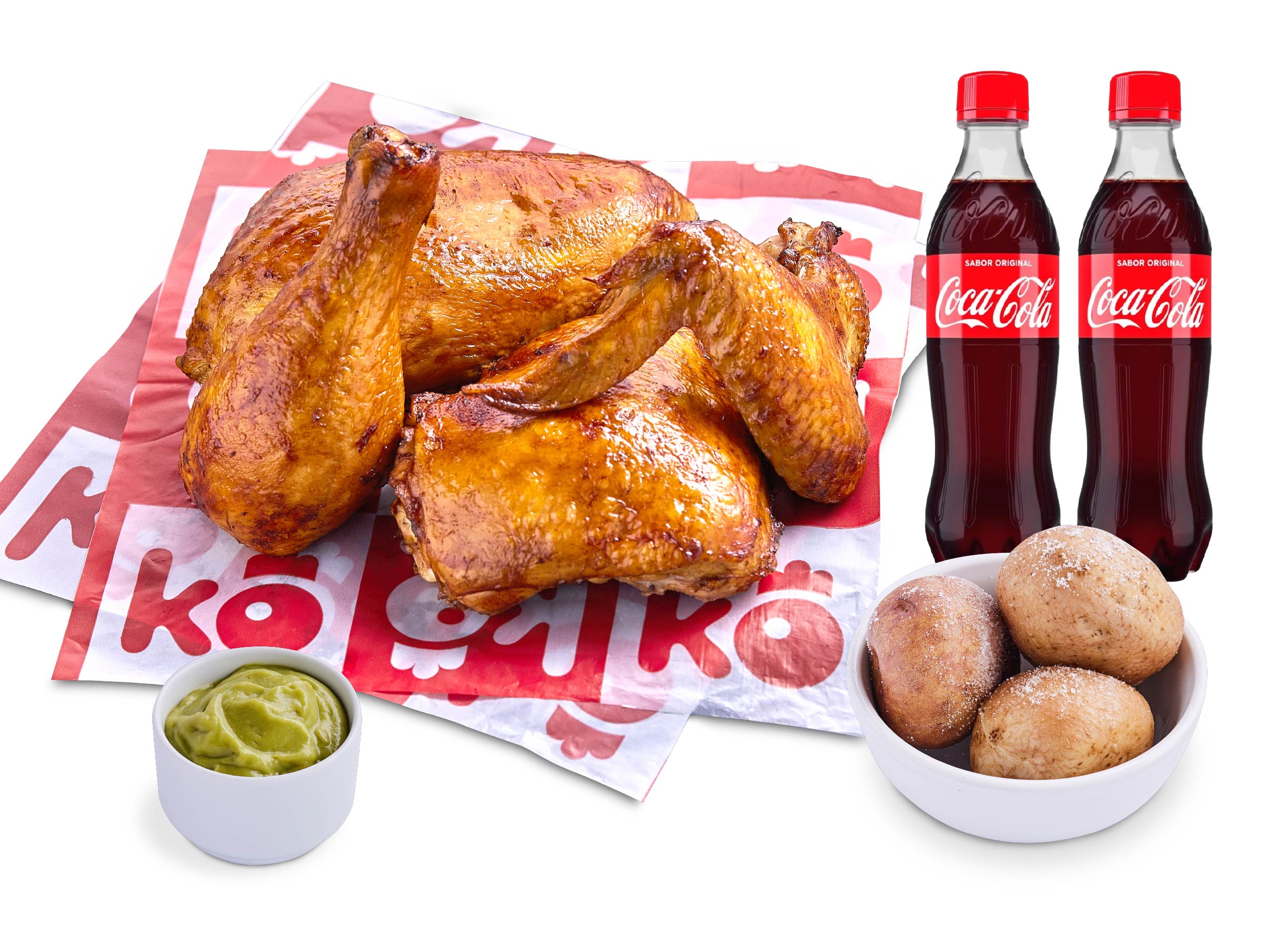 Combo 1/2 kokoriko asado