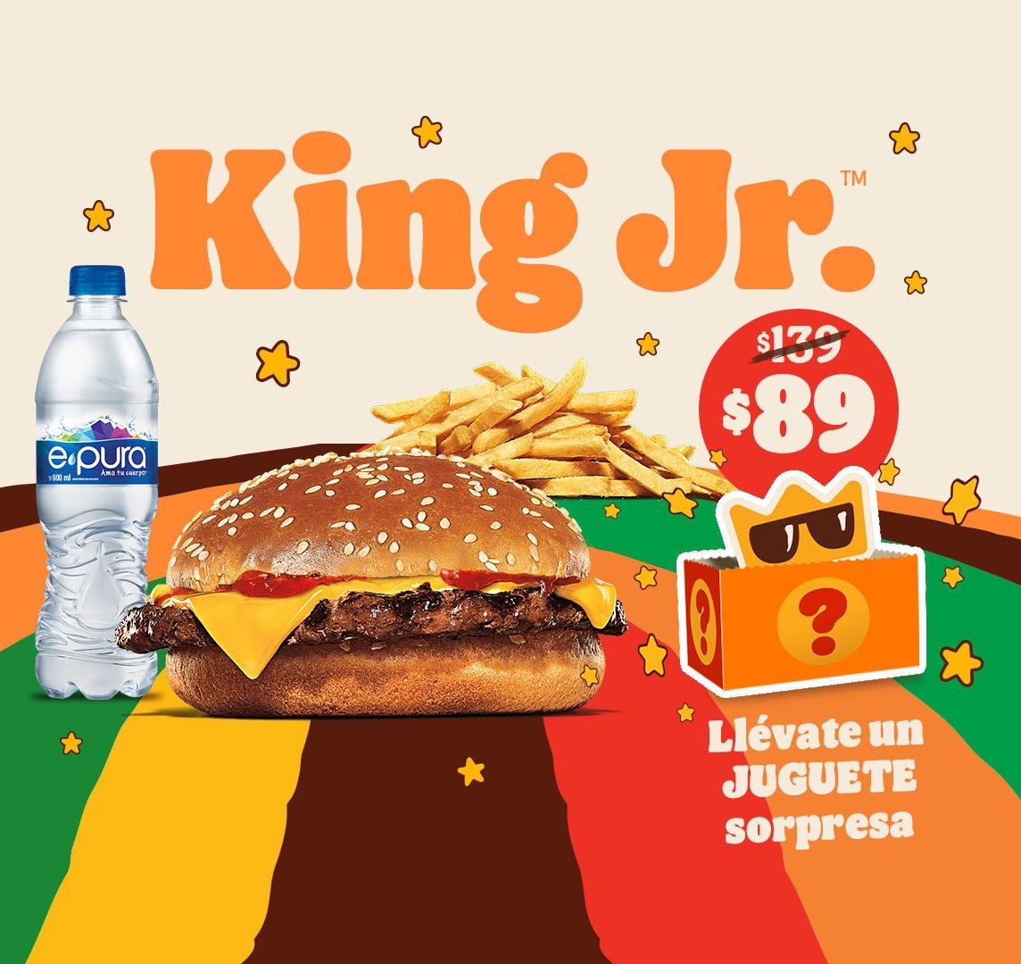 King Jr Hamburguesa con queso