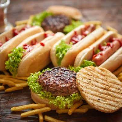 2 Hamburguesa + 2 Hot Dog + Papas Chicas