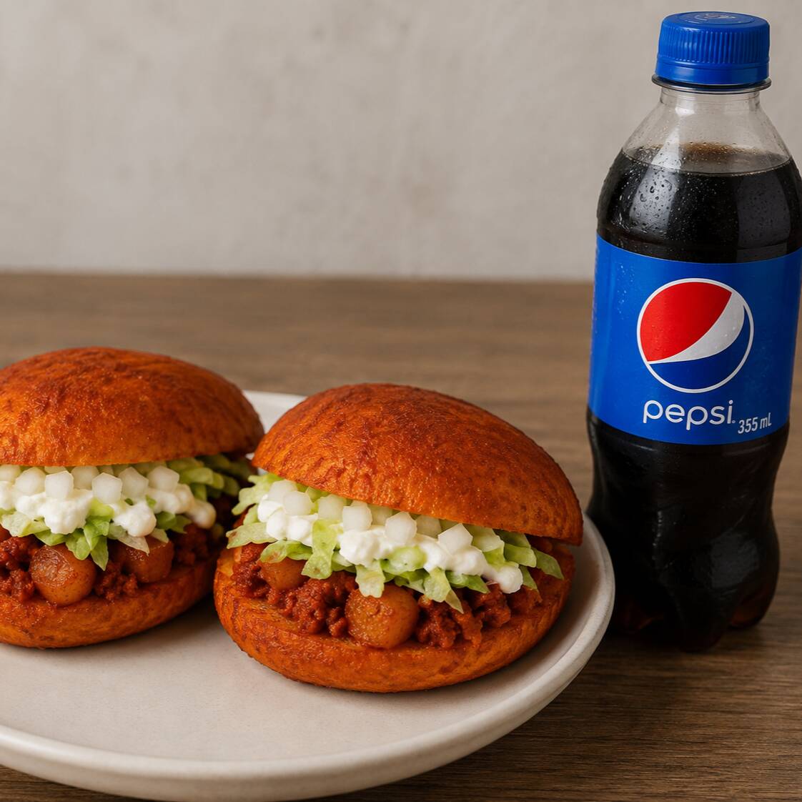 2 Mini-Pambazitos + 1 Pepsi 355 ml