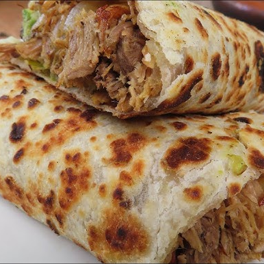 Burrito de Deshebrada a la Mexicana