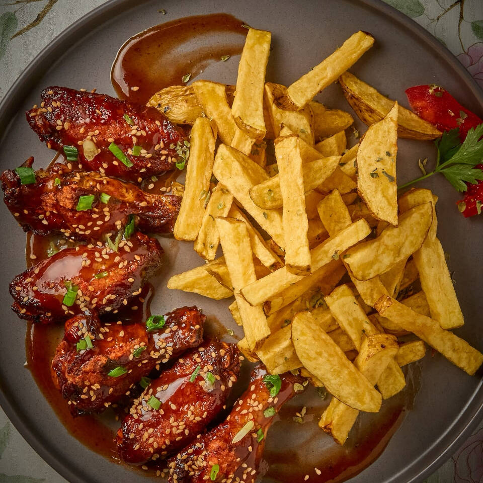Alitas BBQ 6 uds