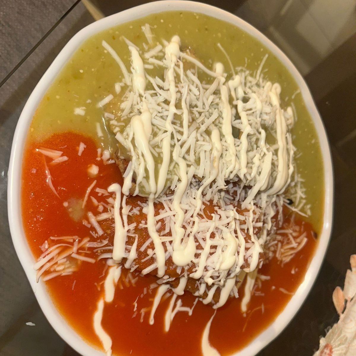 Chilaquiles Rellenos de Queso