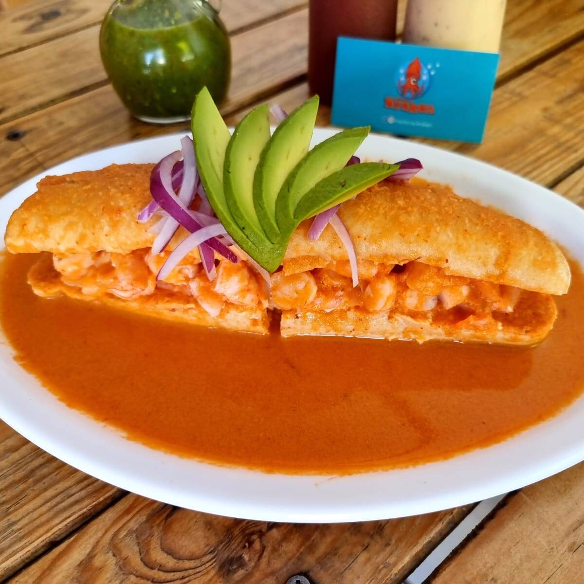 Torta Ahogada de Camarón