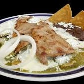 Chilaquiles Verdes Con Carne Asada
