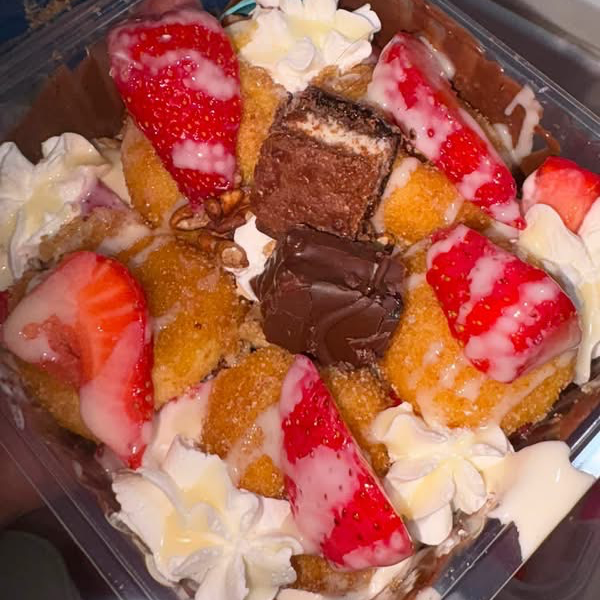 Donitas con Fresas con Crema