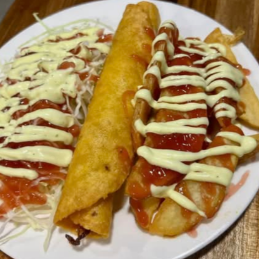 Taco con Papas en Gajo