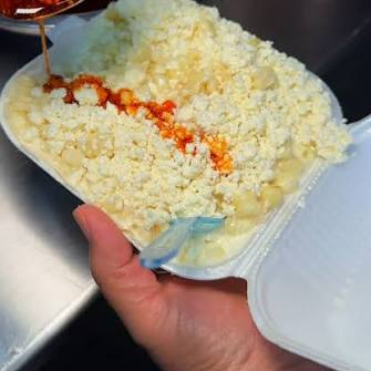 Elote con Crema y Queso Mediano