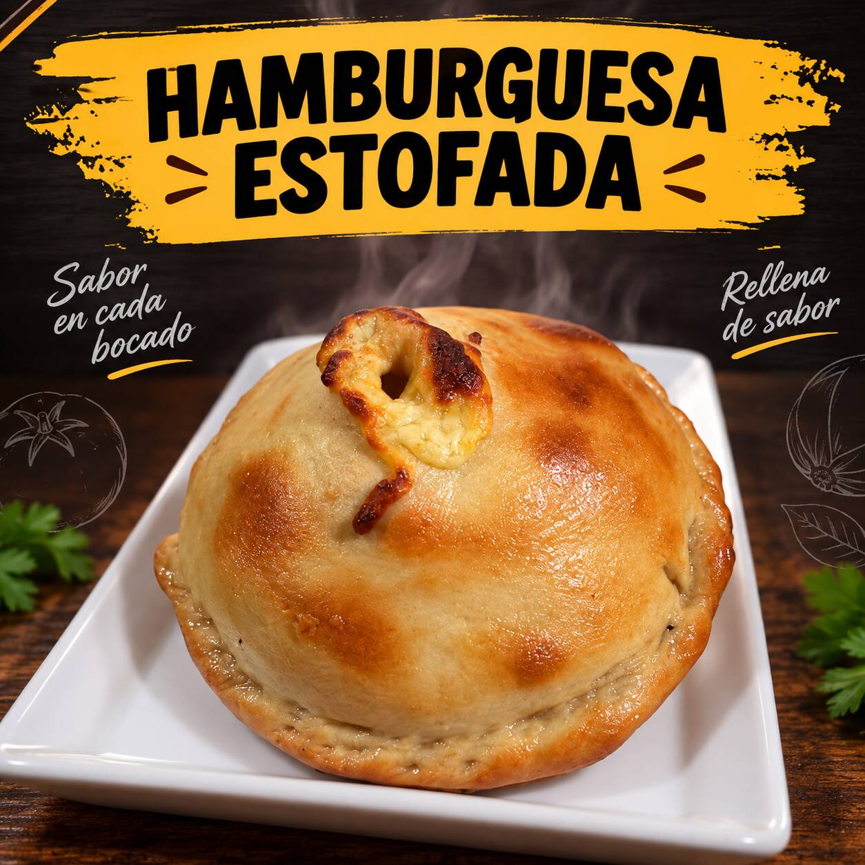 HAMBURGUESA ESTOFADA