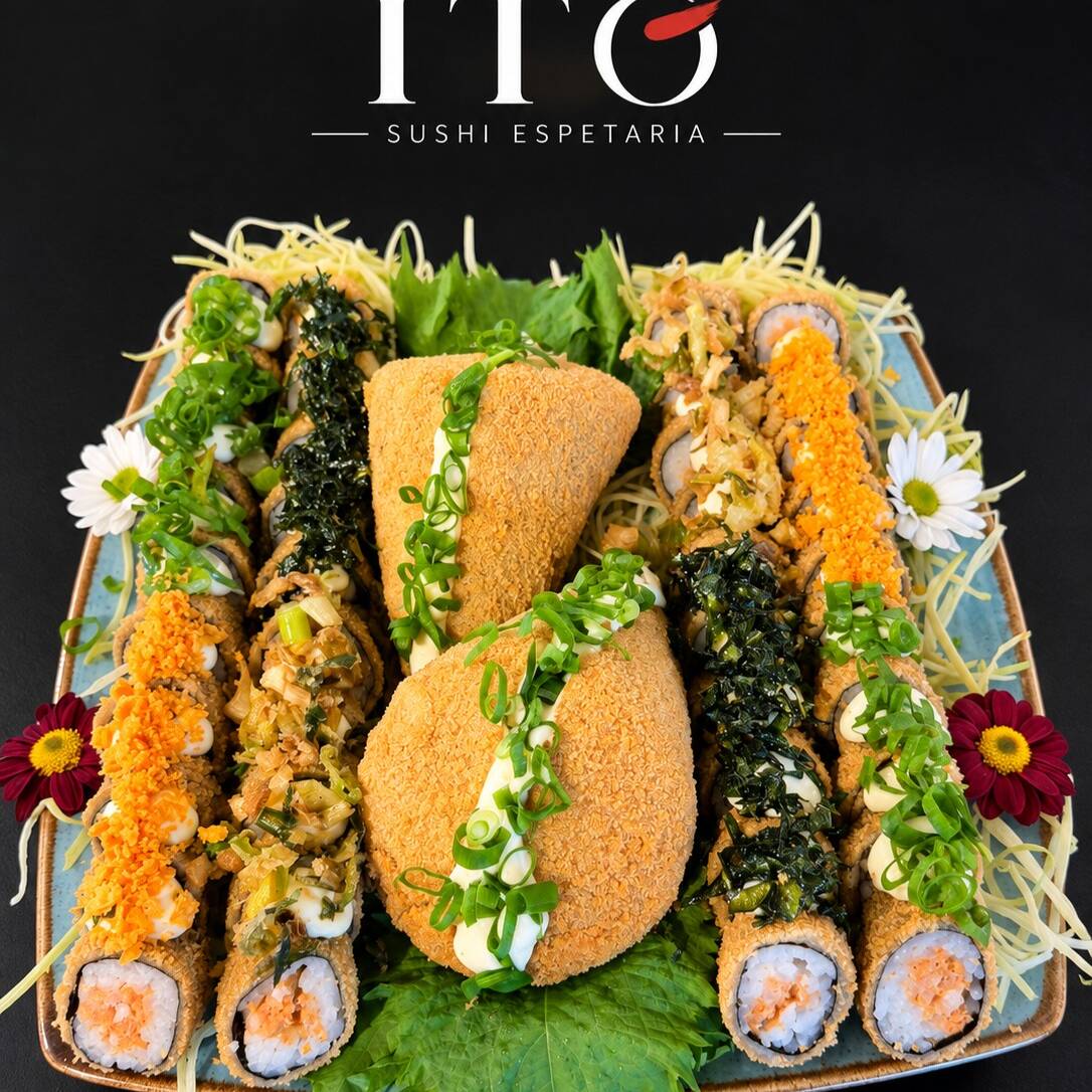 40 Hot Rolls Sortidos + 2 Temakis Empanados