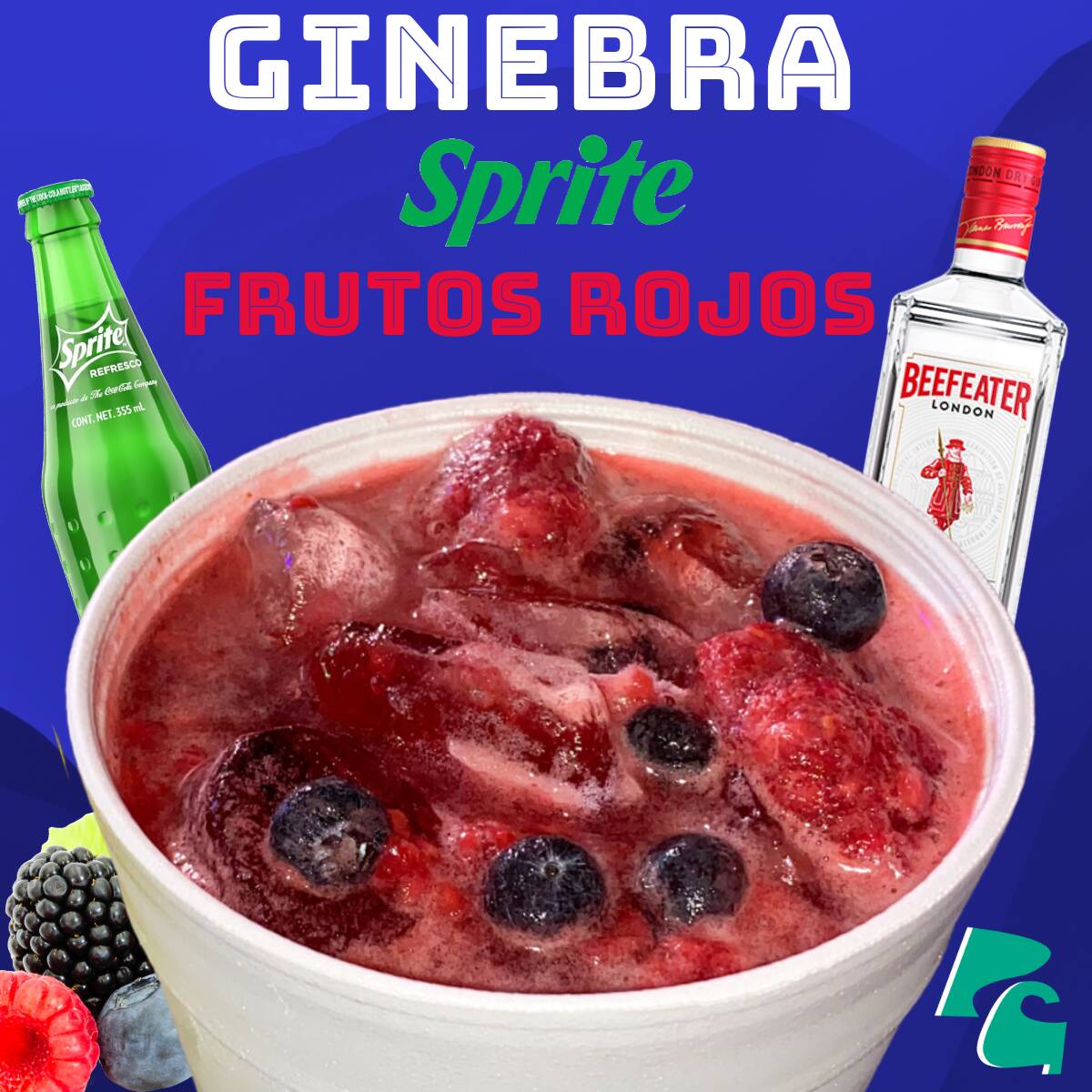 Ginebra Sprite Frutos Rojos