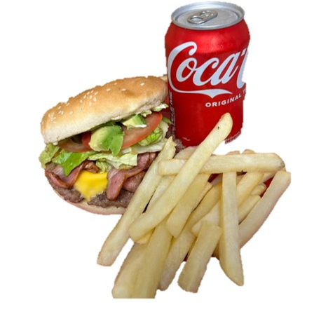 COMBO Hamburguesa Sencilla + Papas + Coca Cola