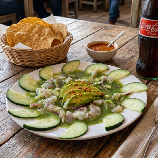 Plato Grande de Aguachile Verde
