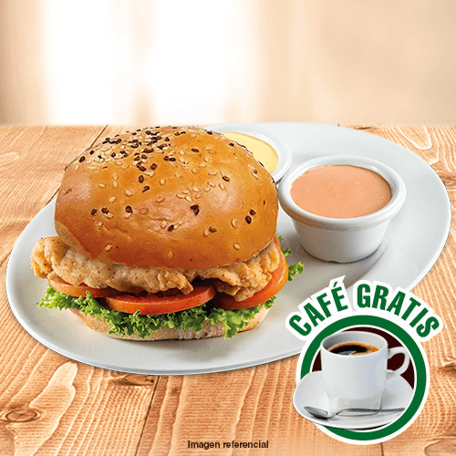 SANDWICH DE CRISPY CON CAFE