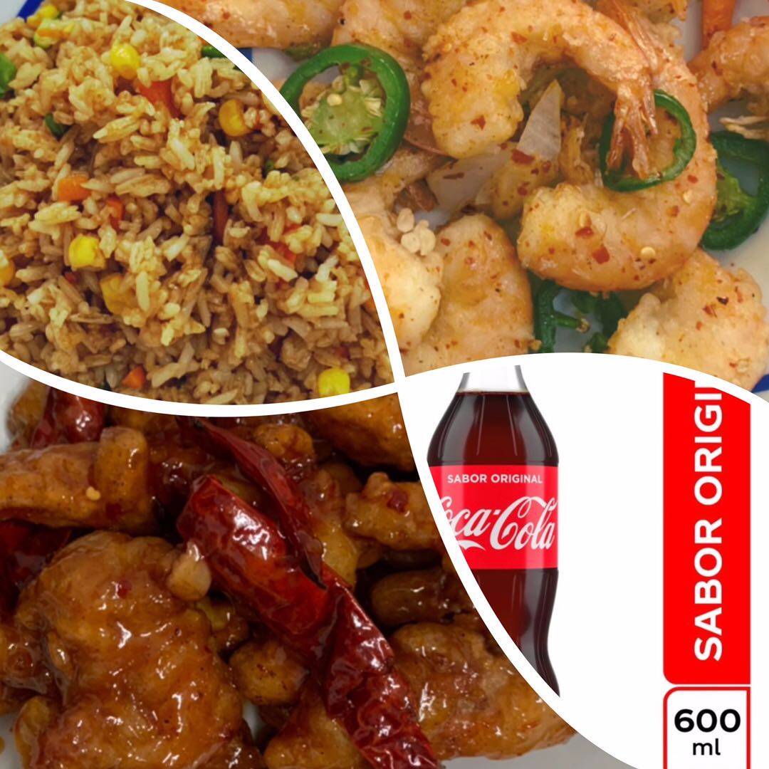 Combo Camarón y Pollo BBQ