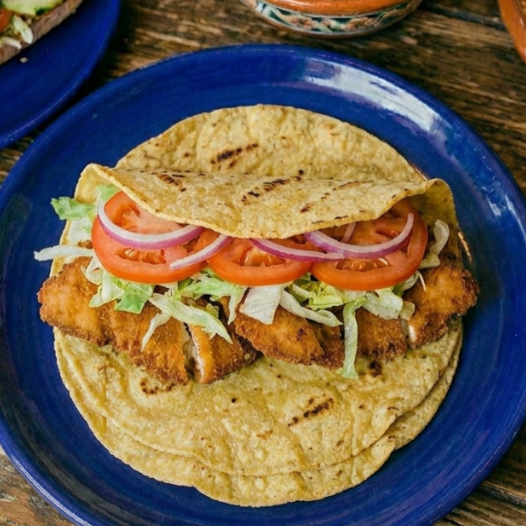 Tacos de Milanesa de Pollo