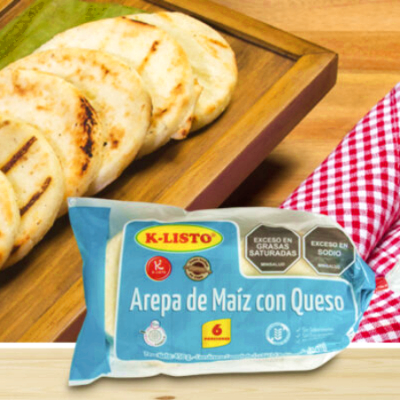 Arepa Maíz Queso x 6 Und