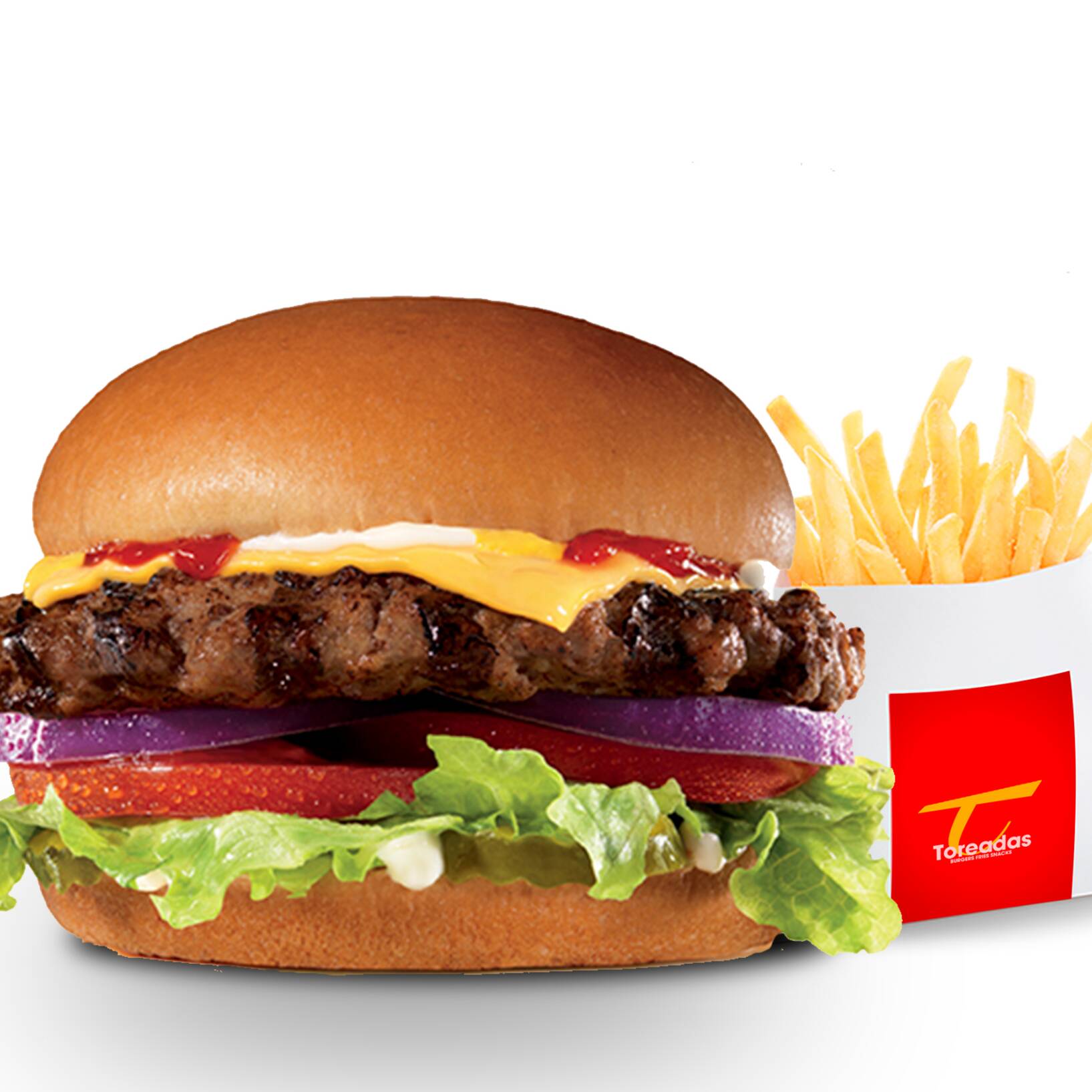 CLASICA 1/4 + PAPAS FRITAS