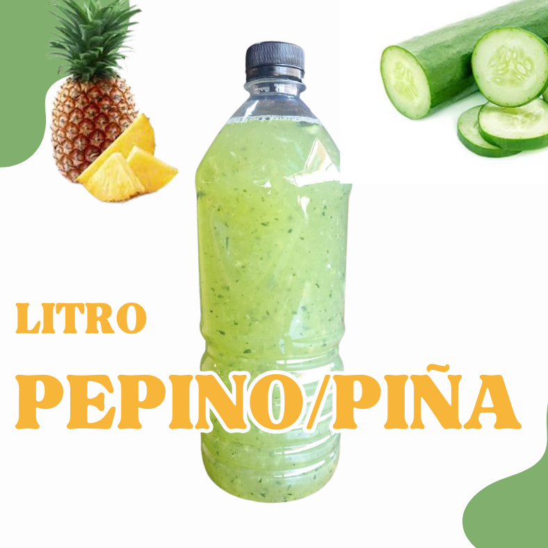 Agua de Pepino con Piña Litro