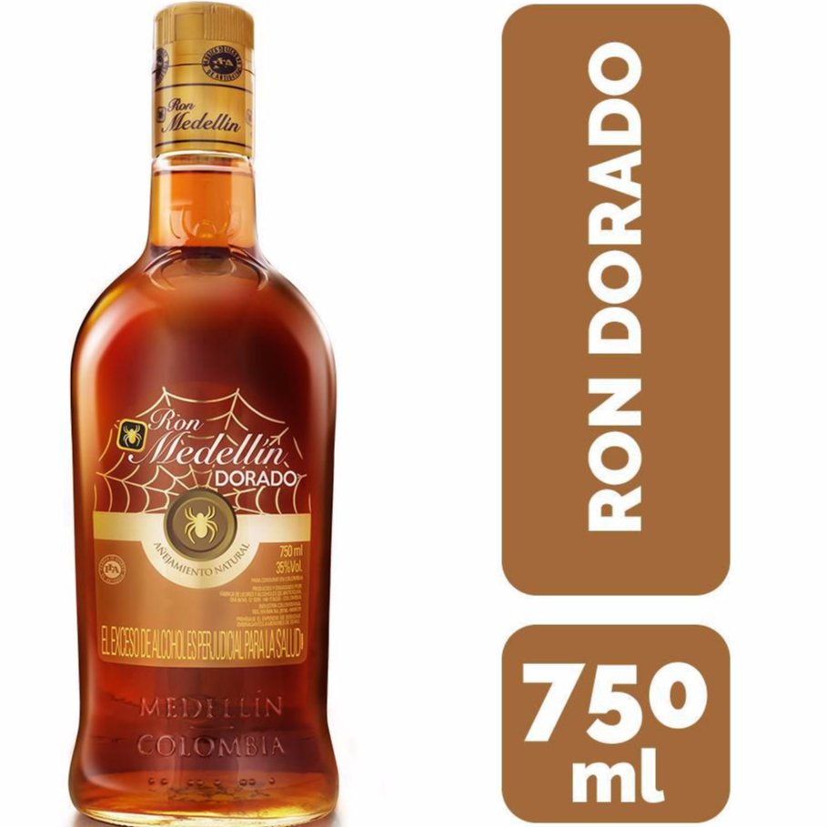Ron Medellin Dorado 750ml