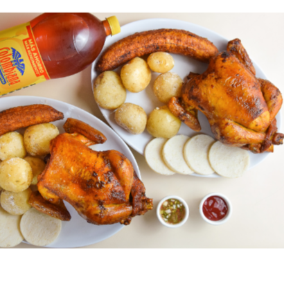 1 Pollo Asado y 1 Pollo Frito + Gaseosa