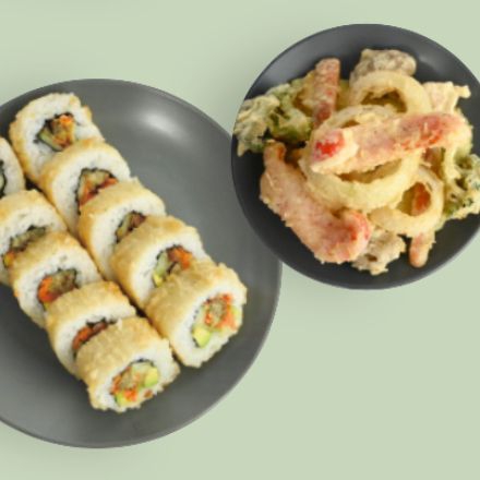 COMBO VEGGIE 🥑 Falafel Roll + Verduras Tempura