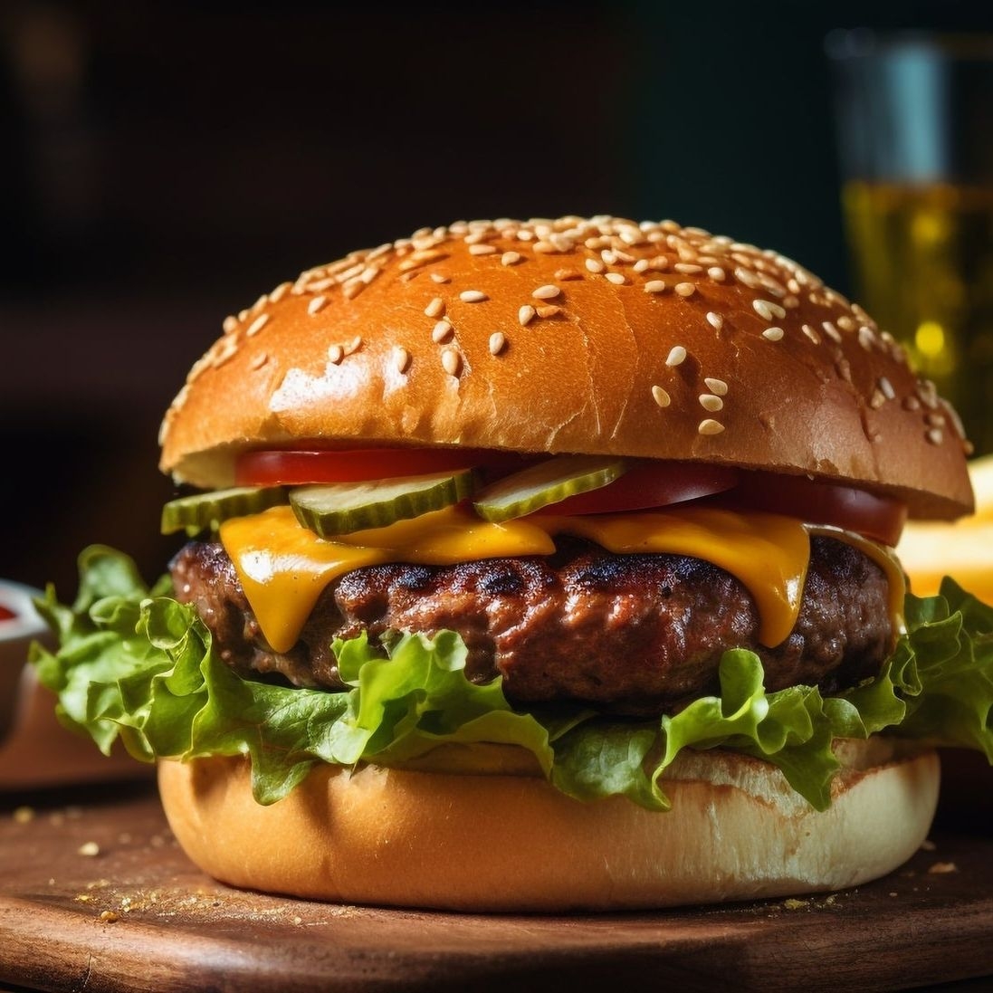 Hamburguesa de Arrachera