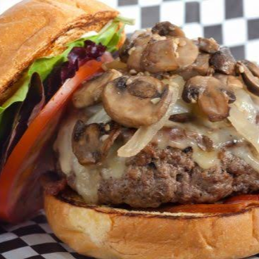 Hamburguesa con Champiñones
